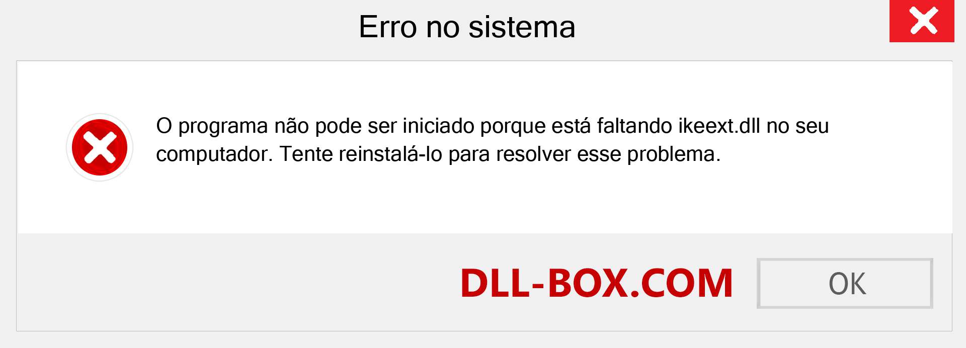 Arquivo ikeext.dll ausente ?. Download para Windows 7, 8, 10 - Correção de erro ausente ikeext dll no Windows, fotos, imagens